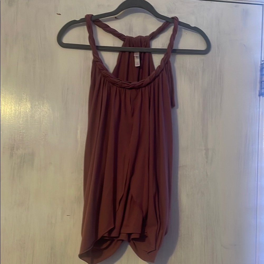 Xhilaration Red Backless Tank Top